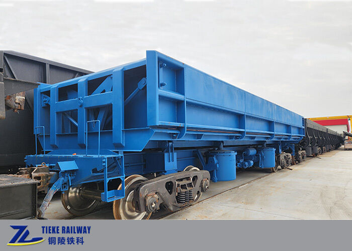 KF85 Railway Side Dump Wagon 85t Load Pneumatic Tipping 1435mm for Ore Transport
