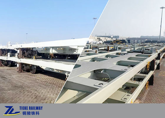 1000 мм железнодорожный контейнер плоский вагон оплата нагрузки 55 тонн AAR воздушный тормоз вагон